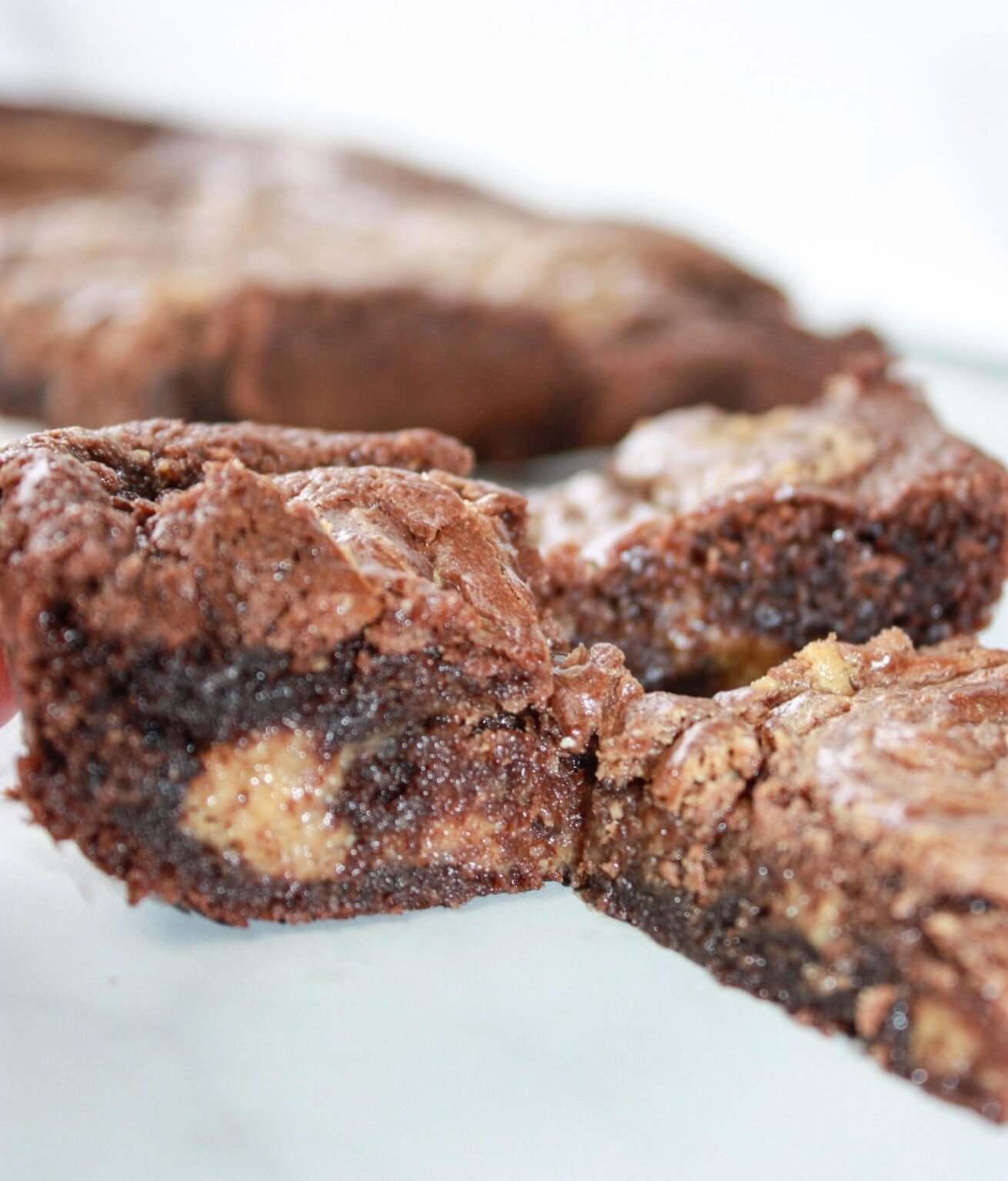 Peanut Butter Brownies with Almond Flour Kiss Gluten Goodbye