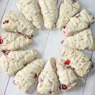 Orange Cranberry Scones are an easy baking recipe with a light, fluffy texture and these gluten free gems are loaded with flavour.