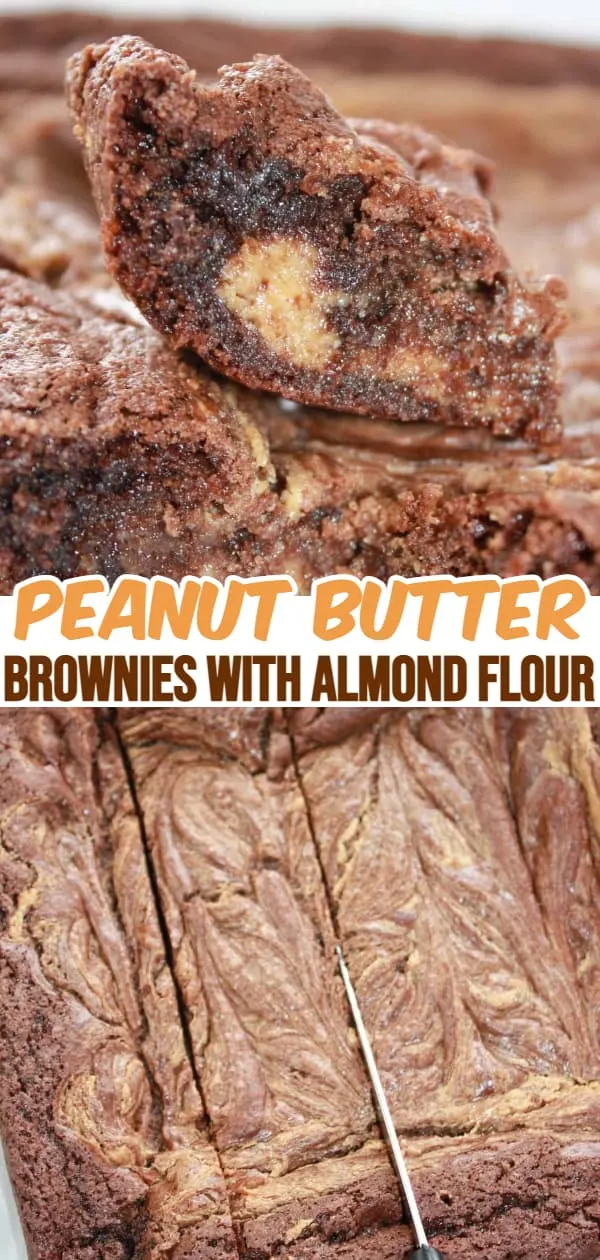 A popular flavour combination that I also enjoy is the blend of peanut butter and chocolate.  These gluten free Peanut Butter Brownies make a great addition to a dessert tray any time of the year!