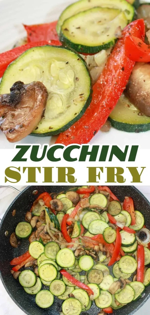 Zucchini Stir Fry is an easy side dish recipe that provides a great way to incorporate this seasonal vegetable into  your menu options.