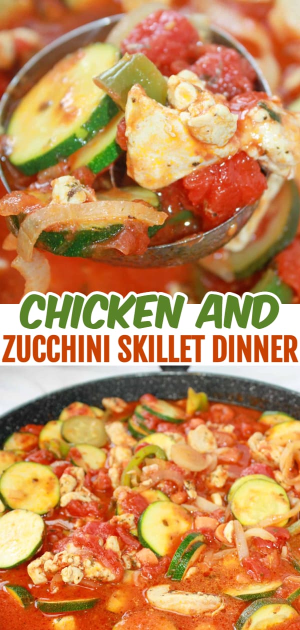 This gluten free dinner recipe is loaded with chicken and vegetables all smothered in a tomato sauce.
