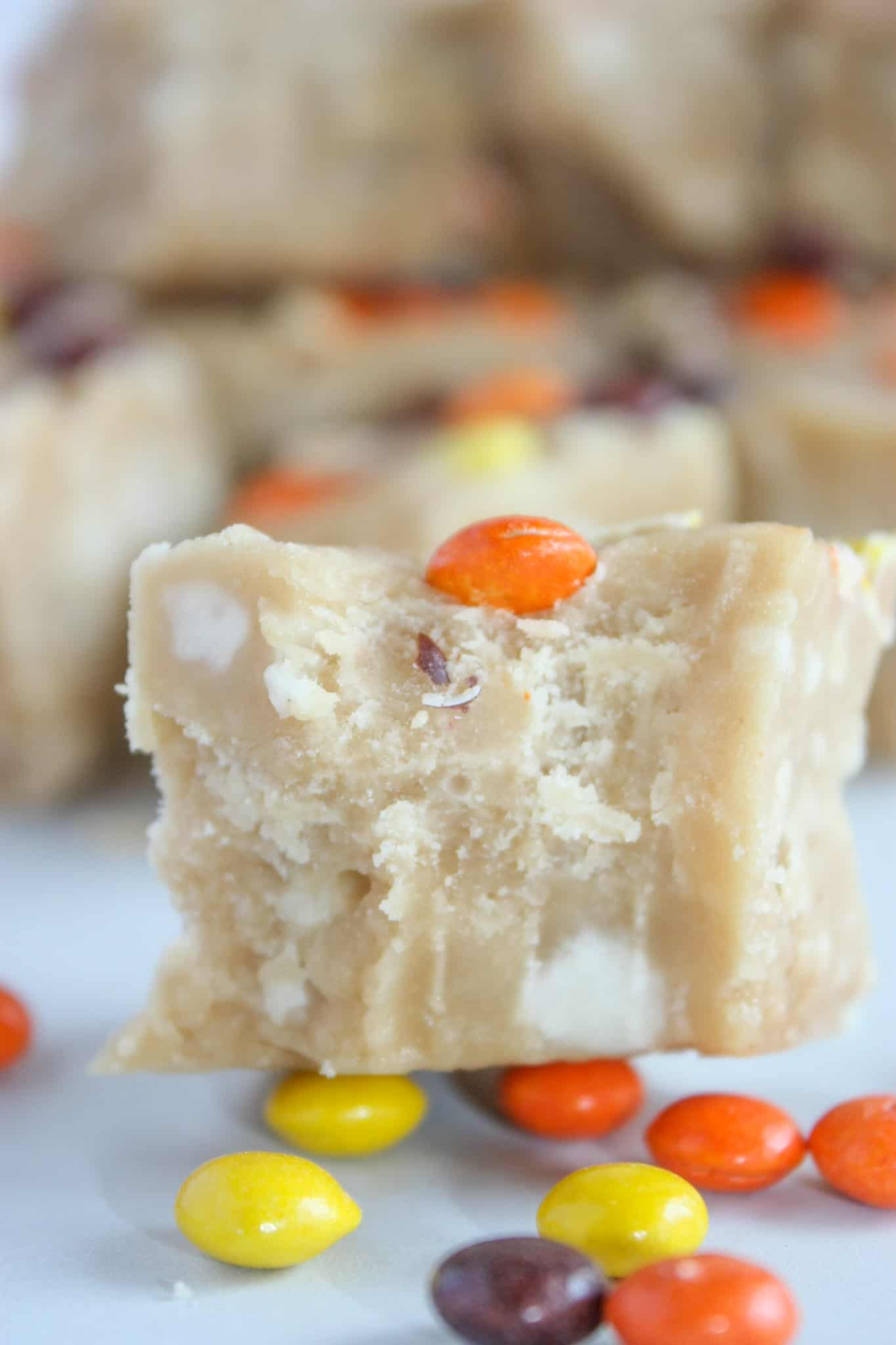 Peanut Butter Fudge is a creamy, decadent treat that will quickly be devoured.  This easy recipe does not require a candy thermometer and can be made in minutes.