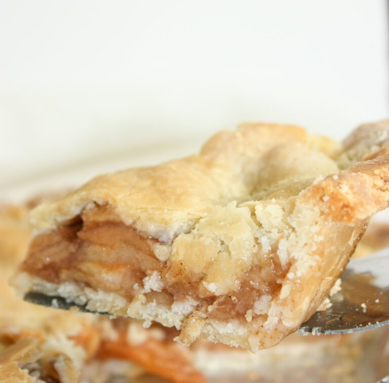 Apple Pie is a great way to use up some of our wind fall apples.  I look forward to this tasty dessert every year when the trees are laden with apples.