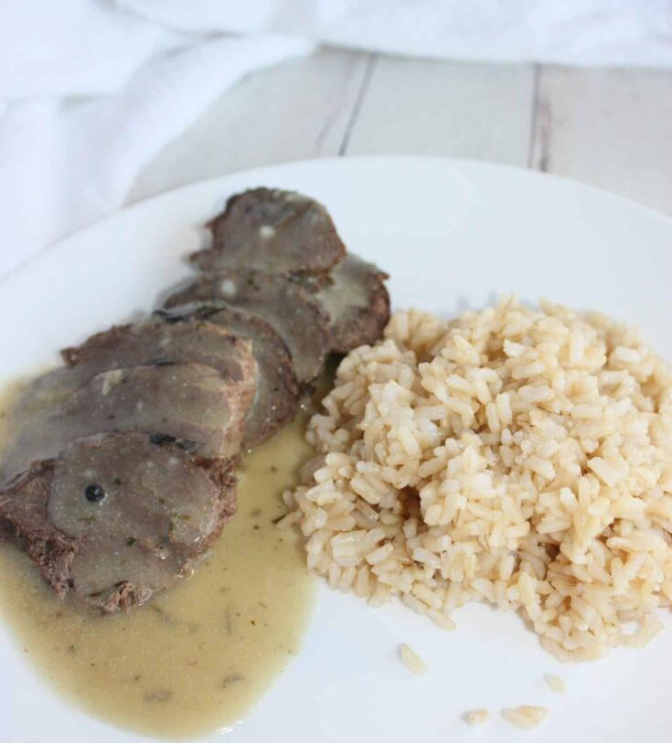 Instant Pot Wild Goose Breasts with Cream Sauce and Brown Rice is a quick and easy one Pot meal that allows for a great presentation of any hunter's bounty.