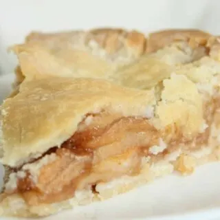 Apple Pie is a great way to use up some of our wind fall apples.  I look forward to this tasty dessert every year when the trees are laden with apples.