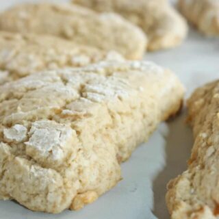 Turn some of your apple harvest into Chunky Apple Sauce.  Then take the results and bake up a quick batch of Apple Sauce Scones to complement your coffee or tea any time of the day.