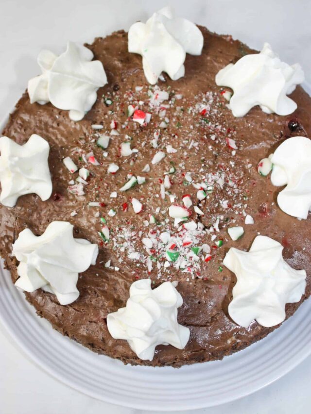 Instant Pot Chocolate Peppermint Cheesecake – Gluten Free, Dairy Free