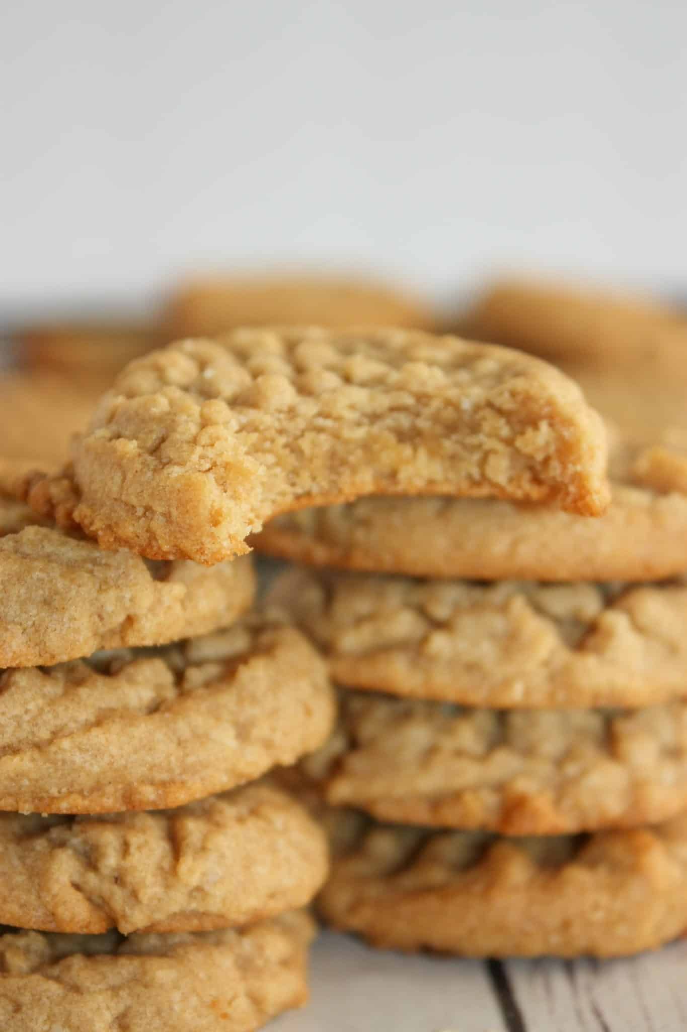 Looking for a quick and easy cookie recipe?  These gluten free Almond Flour Peanut Butter Cookies only use 4 ingredients and really hit the spot!
