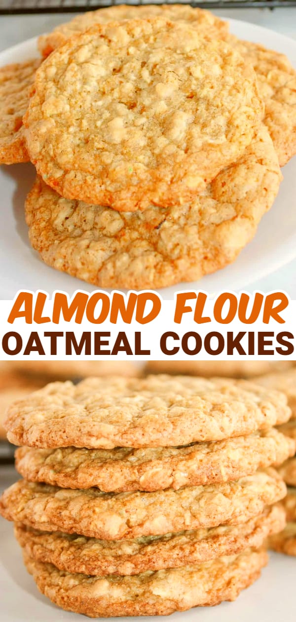 Almond Flour Oatmeal Cookies are an irresistible treat.  This gluten free version of a tried and true cookie flavour is sure to be a hit in your home.