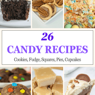 26 Candy Recipes, candy round-up, easy candy recipes, gluten free recipes using candy, best recipes using candy, left over candy recipes, candy recipes you'll want to eat all year long, recipe round-up using candy
