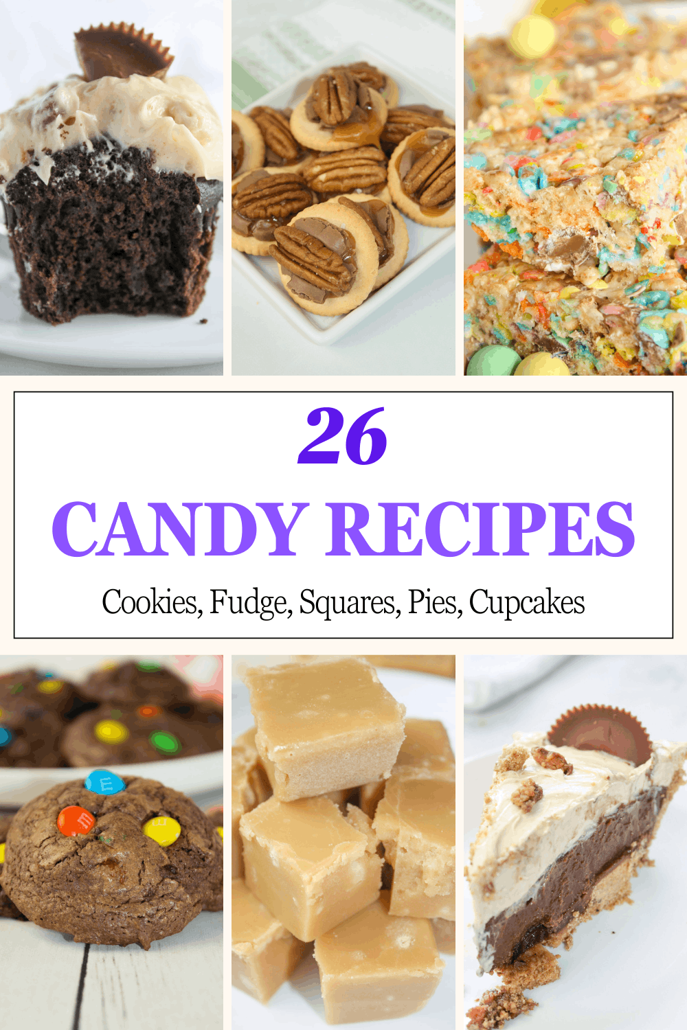 26 Candy Recipes, candy round-up, easy candy recipes, gluten free recipes using candy, best recipes using candy, left over candy recipes, candy recipes you'll want to eat all year long, recipe round-up using candy