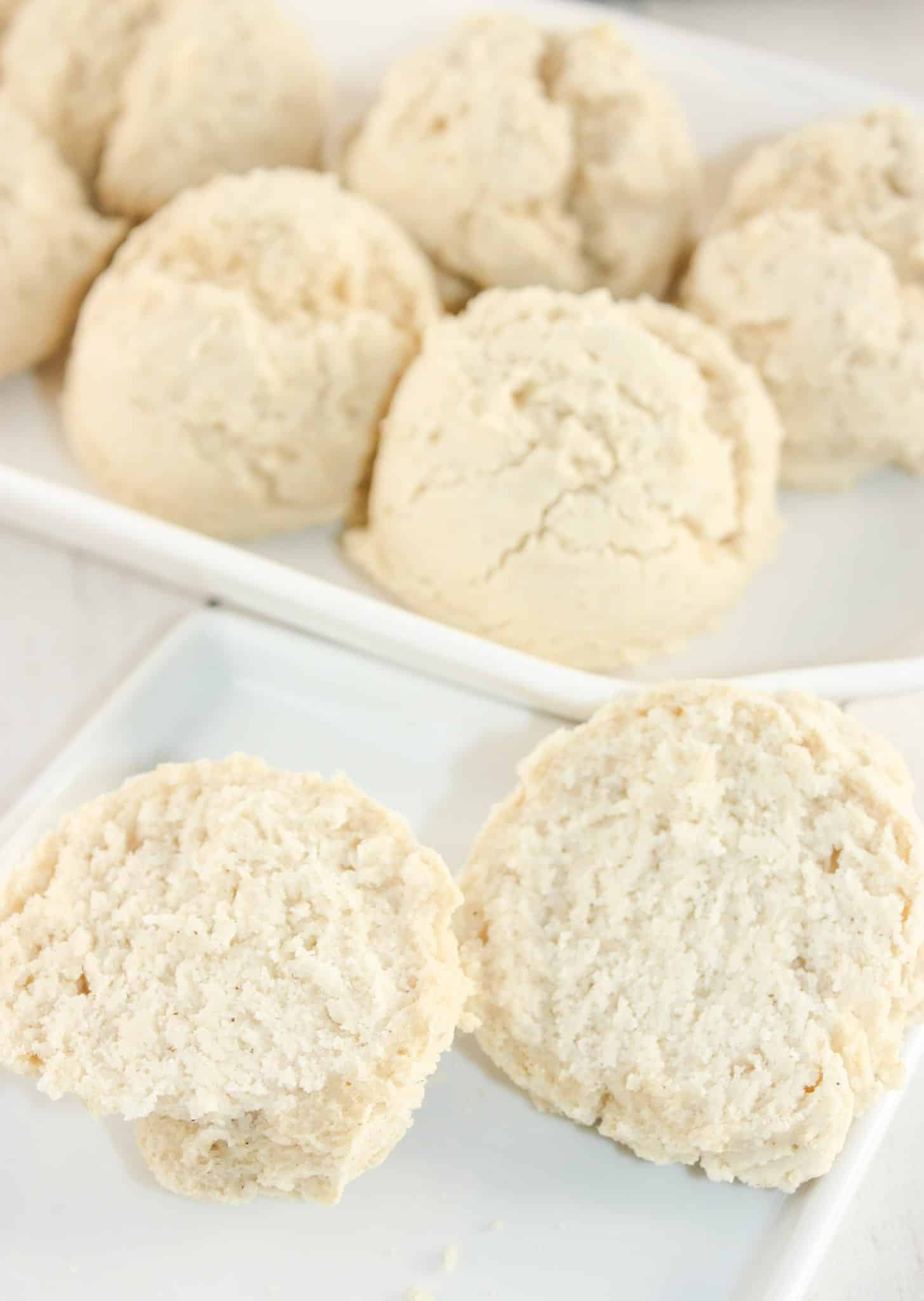 These Gluten Free Biscuits are a nice, fluffy bread recipe that is easy and quick to make.