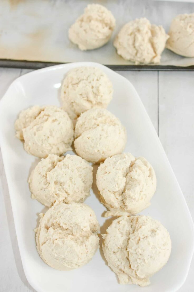 These Gluten Free Biscuits are a nice, fluffy bread recipe that is easy and quick to make.