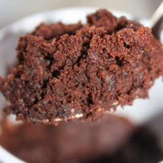 This fudgy chocolate Mug Brownie is a delicious and easy single serving dessert recipe.