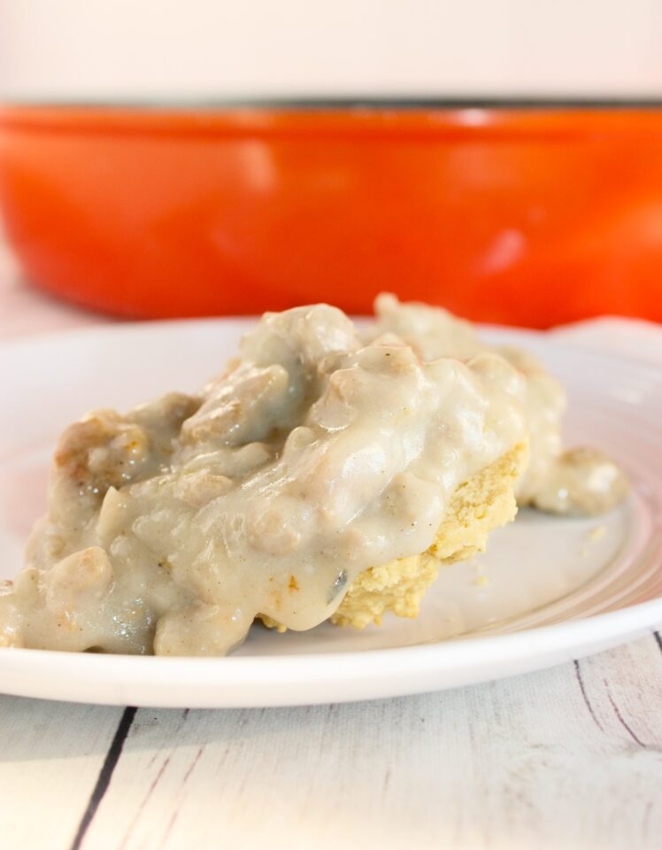 Gluten Free Biscuits and Gravy Kiss Gluten Goodbye