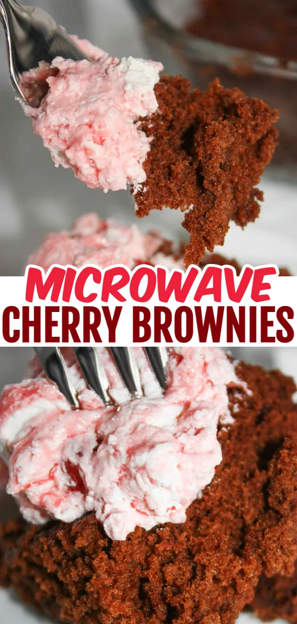 Microwave Cherry Brownies is a quick and easy dessert recipe.  This gluten free treat is loaded with chocolate flavour and cherries.