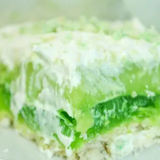 Layered Lime Dessert Squares are a nice light dessert option.  The layers of green make it the perfect choice for a St. Patrick's Day celebration.