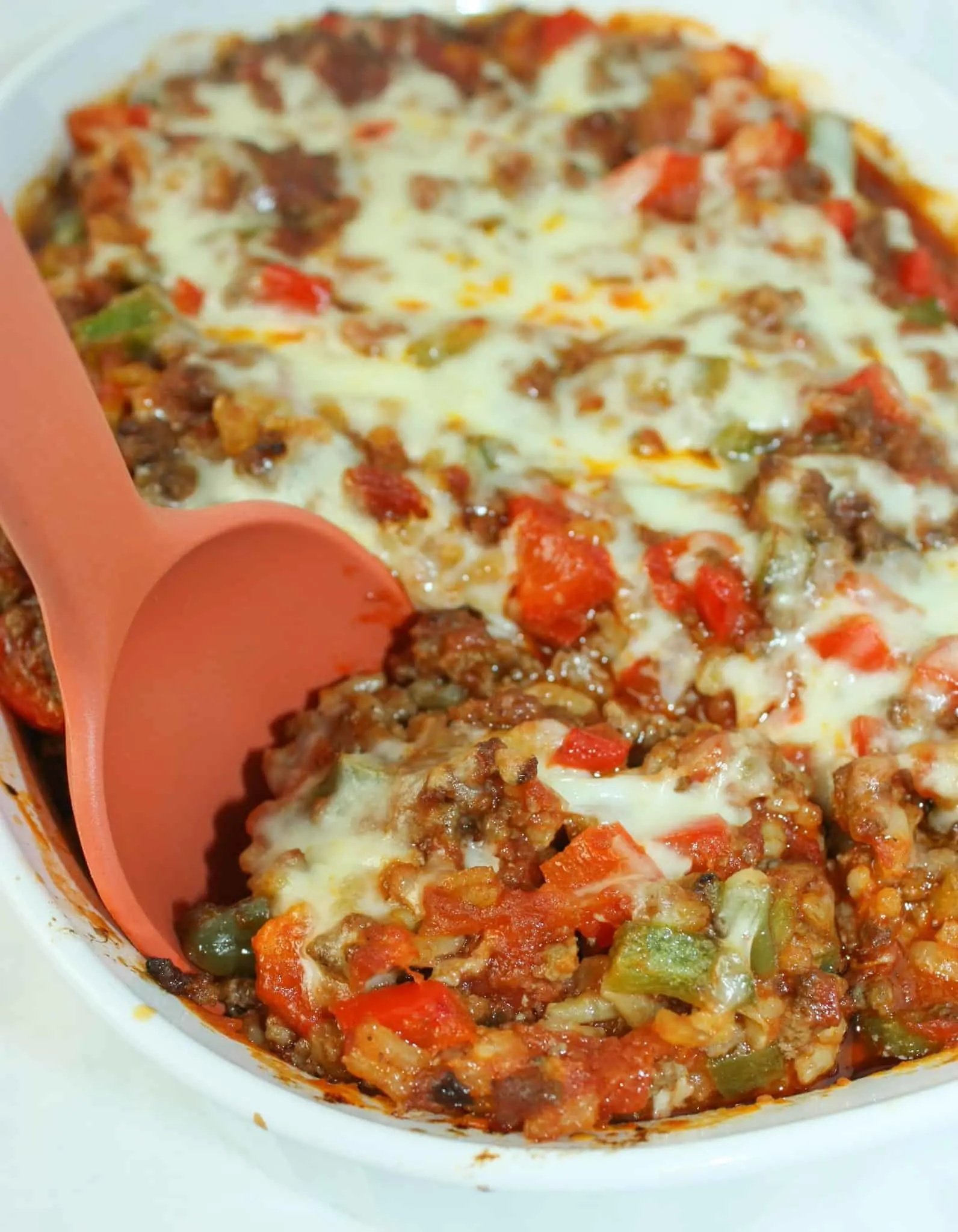 Undone Stuffed Peppers Casserole is a quick and easy dinner choice, created with ingredients that are staples in many people's cupboards.