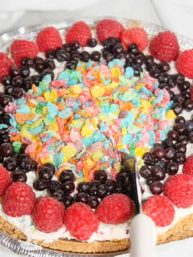 How to Make No Bake Fruity Pebbles Cheesecake
