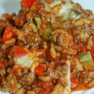Undone Stuffed Peppers Casserole is a quick and easy dinner choice, created with ingredients that are staples in many people's cupboards.