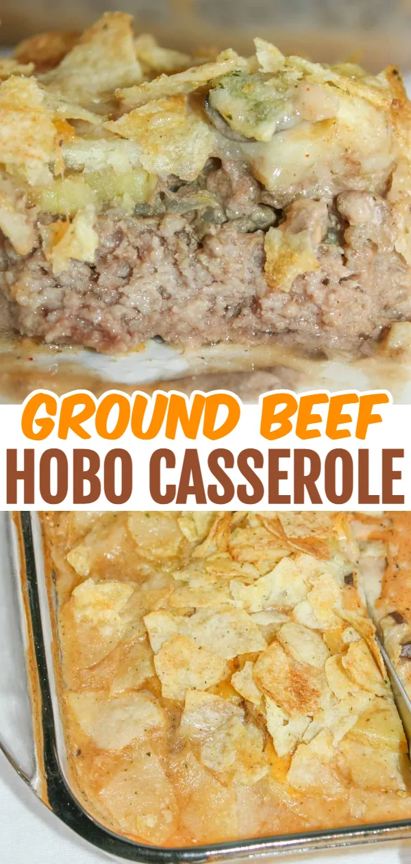 Hobo Casserole is a layered dinner recipe that is loaded with potatoes,beef and potato chips. The gluten free sauce not only adds moisture but flavour as well.