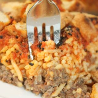 Hobo Casserole Italian Style is a quick and easy dinner recipe that is loaded with flavour.  This gluten free casserole is a hearty, comfort food meal to be enjoyed any time of the year.
