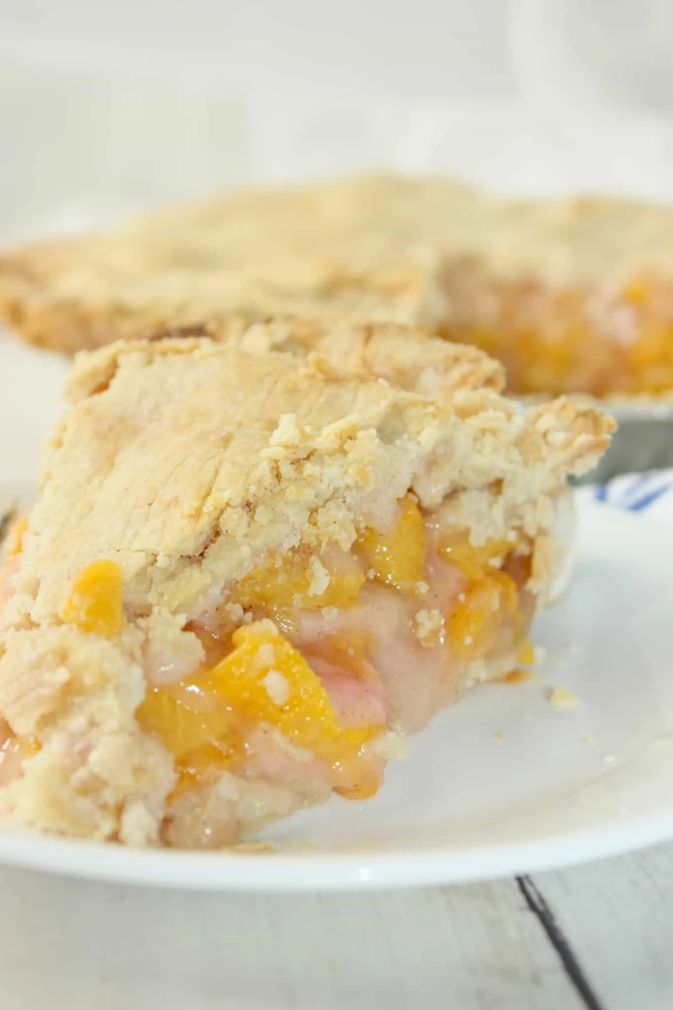 As summer progresses we enjoy the arrival of another seasonal fruit.  Peaches are a tasty treat on their own but are delectable when served up in a pie!