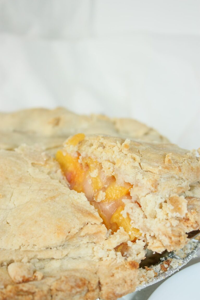 As summer progresses we enjoy the arrival of another seasonal fruit.  Peaches are a tasty treat on their own but are delectable when served up in a pie!