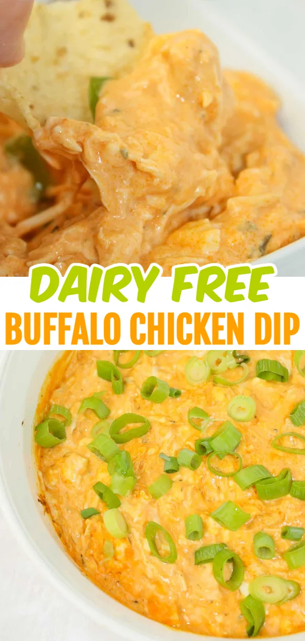 Dairy Free Buffalo Chicken Dip is an easy and delicious appetizer recipe.  I have been craving this dip since I had to limit my dairy intake.