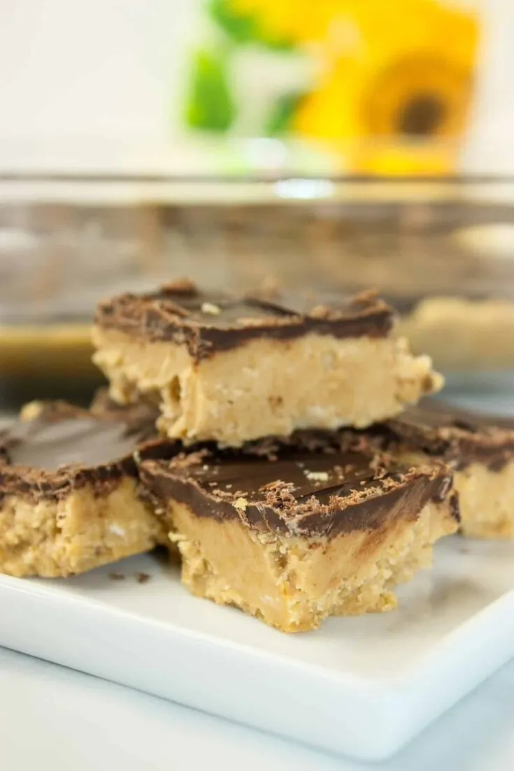 Peanut Butter Cup Squares is a family favourite dessert recipe in our home!  I made some adjustments for this gluten free version so that I could once again enjoy this square recipe and no one noticed the difference!