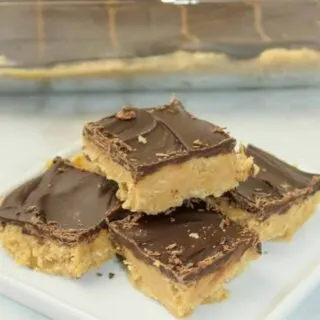 Peanut Butter Cup Squares is a family favourite dessert recipe in our home!  I made some adjustments for this gluten free version so that I could once again enjoy this square recipe and no one noticed the difference!