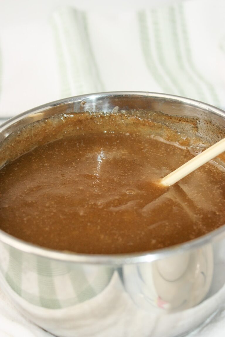 Brown Sugar Sauce is a delicious sauce and its uses are only limited by your imagination.  Pour it over your favourite comfort desserts.