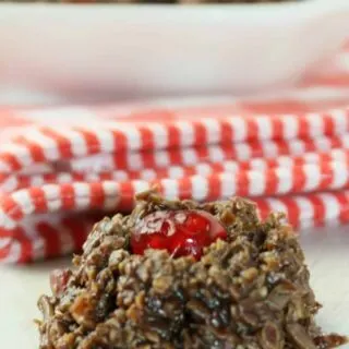 No Bake Cocoa Quickies are a tasty treat any time of the year, but they do add a festive flair to Christmas or Valentine dessert trays.