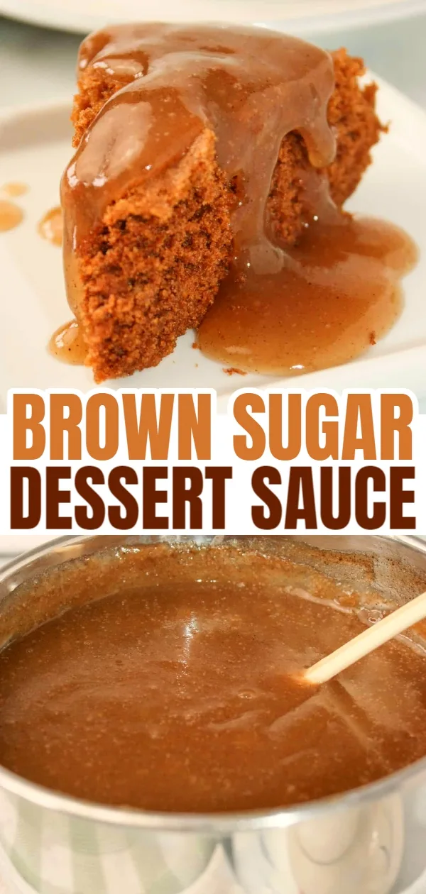 Brown Sugar Sauce is a delicious sauce and its uses are only limited by your imagination.  Pour it over your favourite comfort desserts.