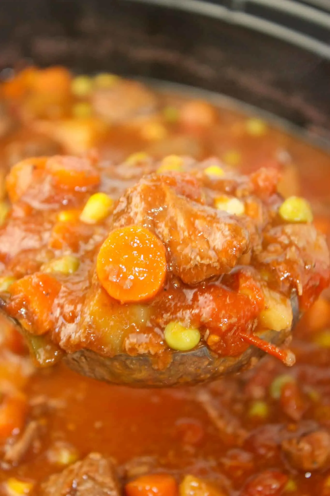 Beef stew is a staple in our home during the cooler months.  This Crock Pot version, of a healthy dinner, is great to come home to at the end of the day.