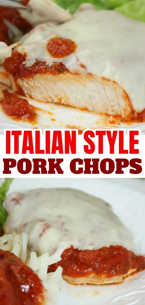 Italian Style Pork Chops make a tasty addition to any meal. This quick and easy recipe is a great week night dinner choice but is also fancy enough to be served for Sunday dinner!