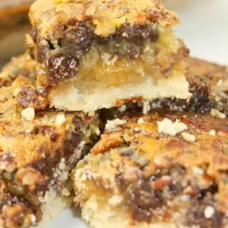 Chocolate Pecan Squares are a rich, flavourful dessert square that will be the perfect addition to any dessert tray.