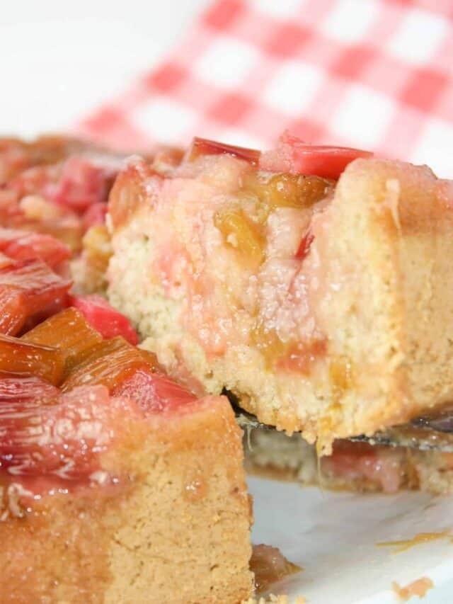 Rhubarb Upside Down Cake Recipe – Gluten Free