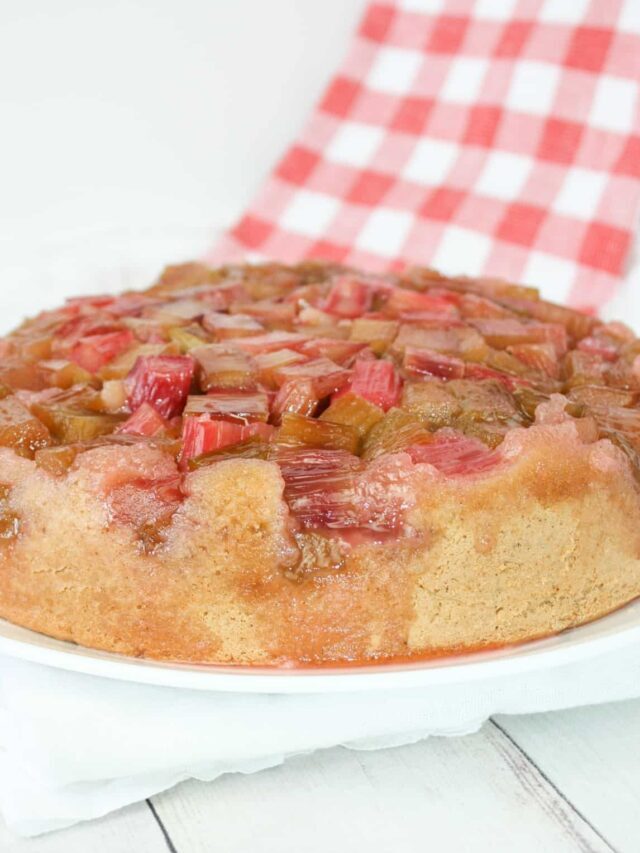 How to Make Rhubarb Upside Down Cake – Gluten Free