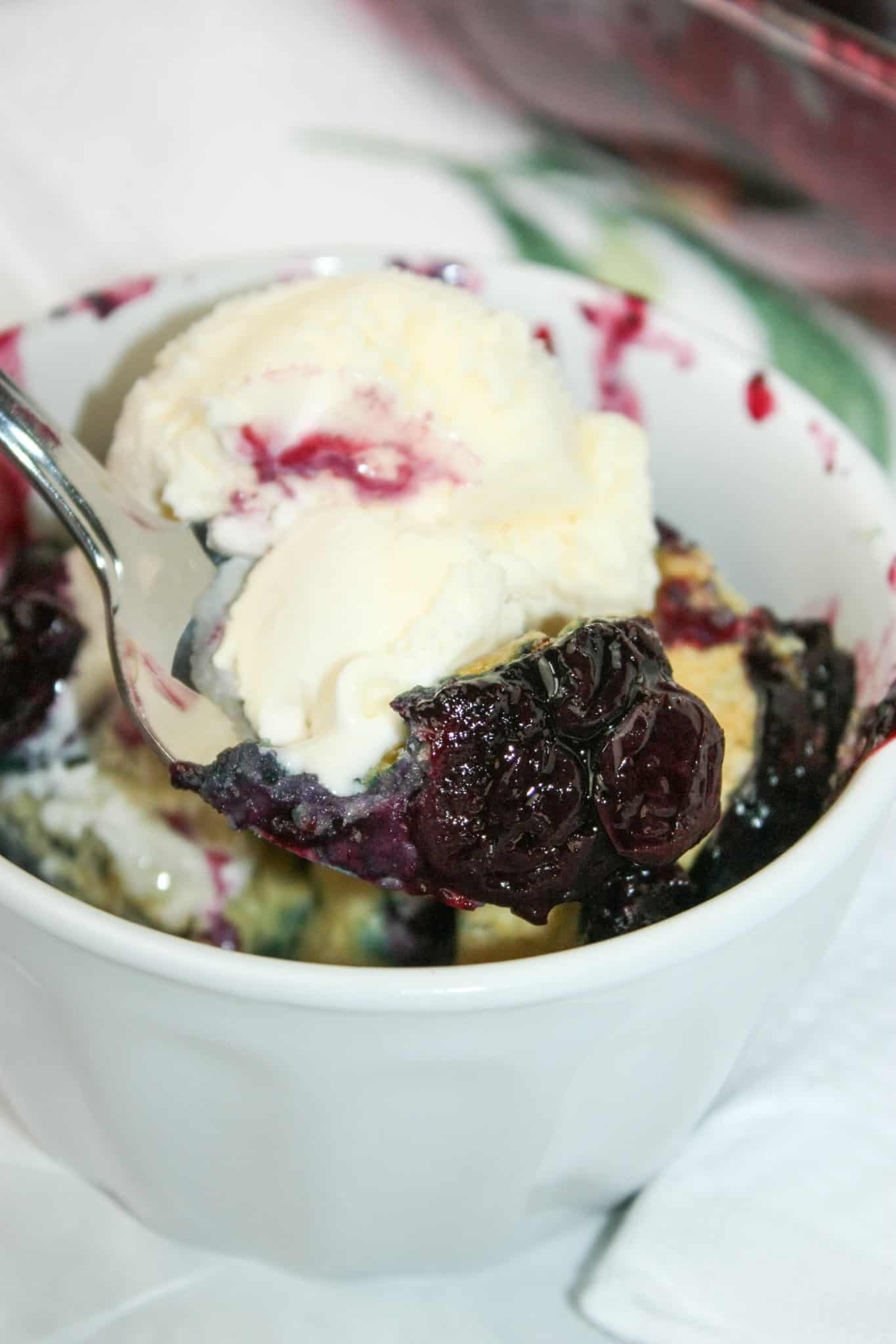 Every summer I eagerly await the arrival of fresh blueberries! But thankfully frozen blueberries are available year round so I can enjoy desserts out of season as well.