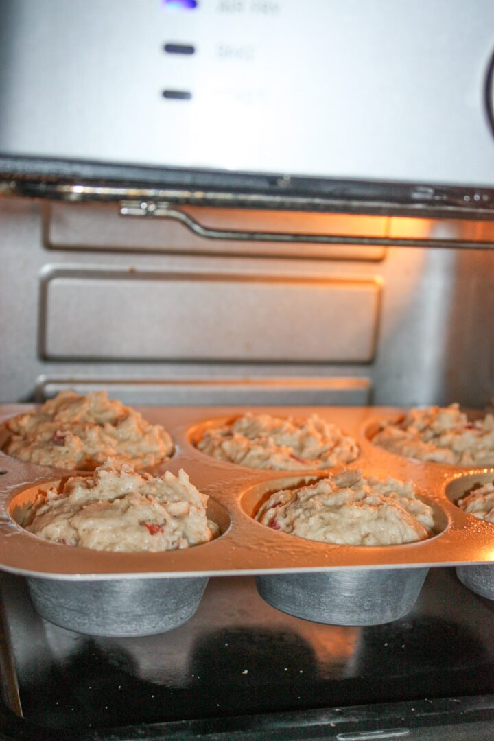 Air Fryer Rhubarb Muffins Gluten Free Kiss Gluten Goodbye