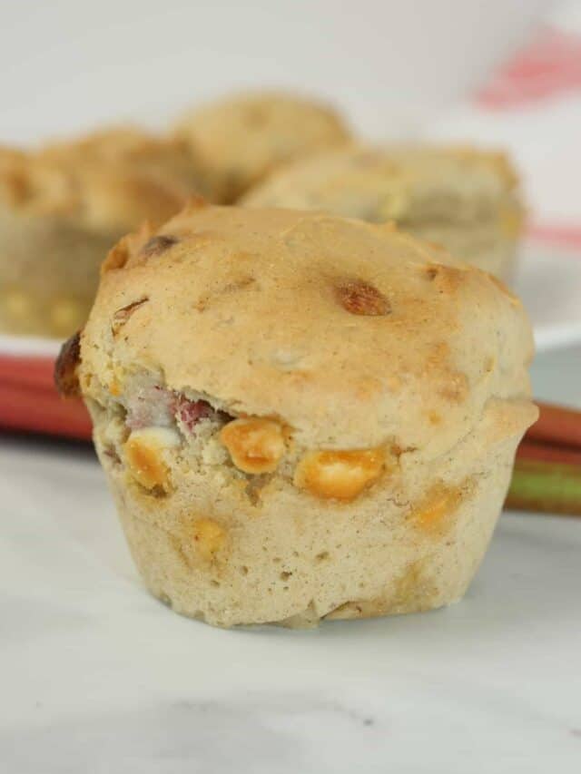 How to Make Air Fryer Rhubarb Muffins – Gluten Free