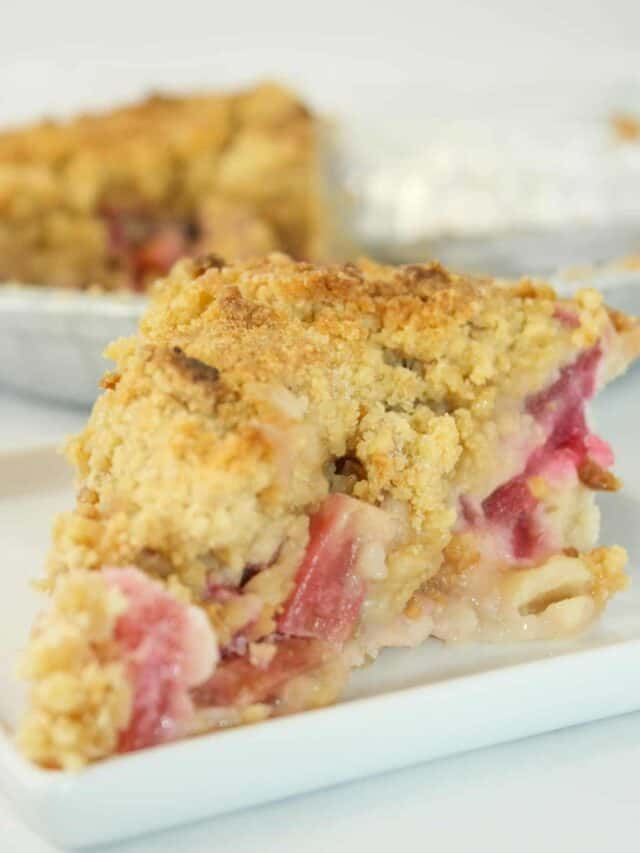 Rhubarb Crumble Pie Recipe – Gluten Free