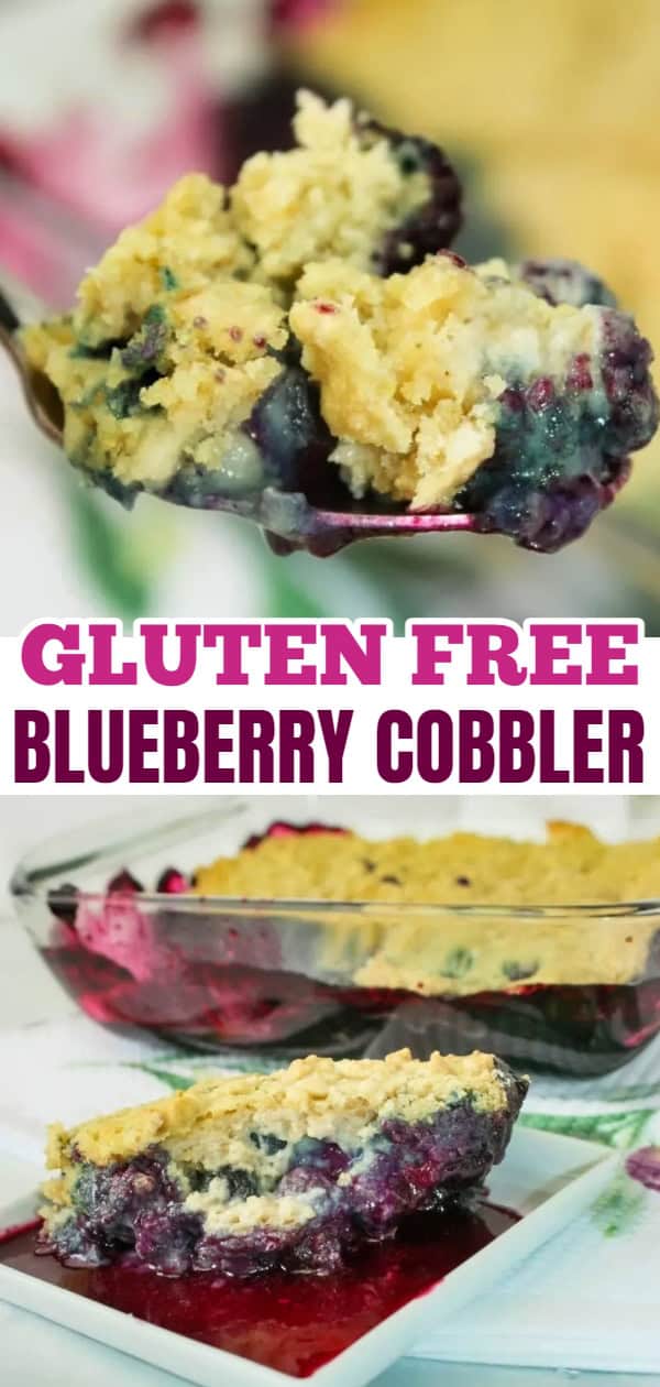 Gluten Free Blueberry Cobbler is a great way to enjoy some blueberries.