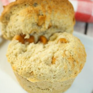 Air Fryer Peanut Butter Banana Muffins are a moist, tasty snack or even a dessert.  Whether you like to heat them up or just grab one on the go these gluten free muffins are sure to please your palate.