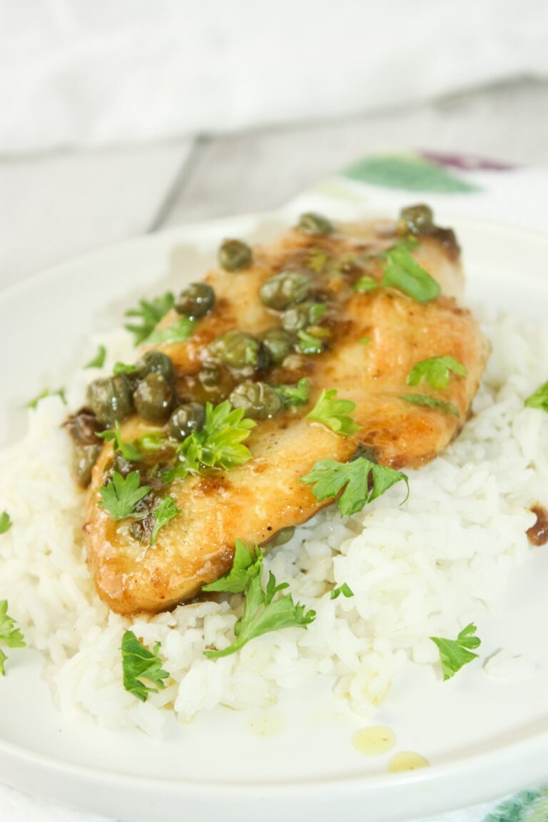 Gluten Free Chicken Piccata is a delicious chicken recipe that is loaded with refreshing flavour.  Lemon juice and capers are the base for this citrus flavoured dinner recipe.