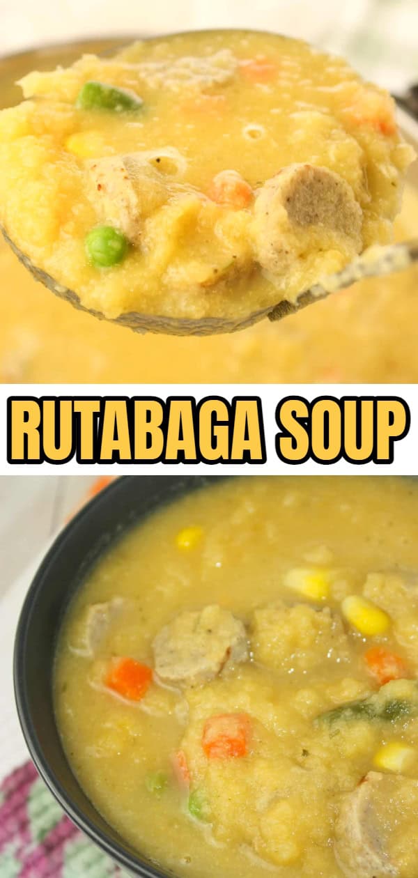 Rutabaga Soup is a simple and hearty recipe that is loaded with chunks of sausage and mixed vegetables.
