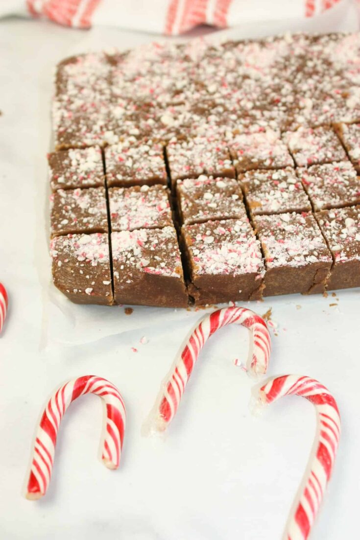 Melt in your mouth Chocolate Peppermint Fudge is hard to resist! This easy to create chocolate treat is a morsel of deliciousness that makes it hard to eat just one!!