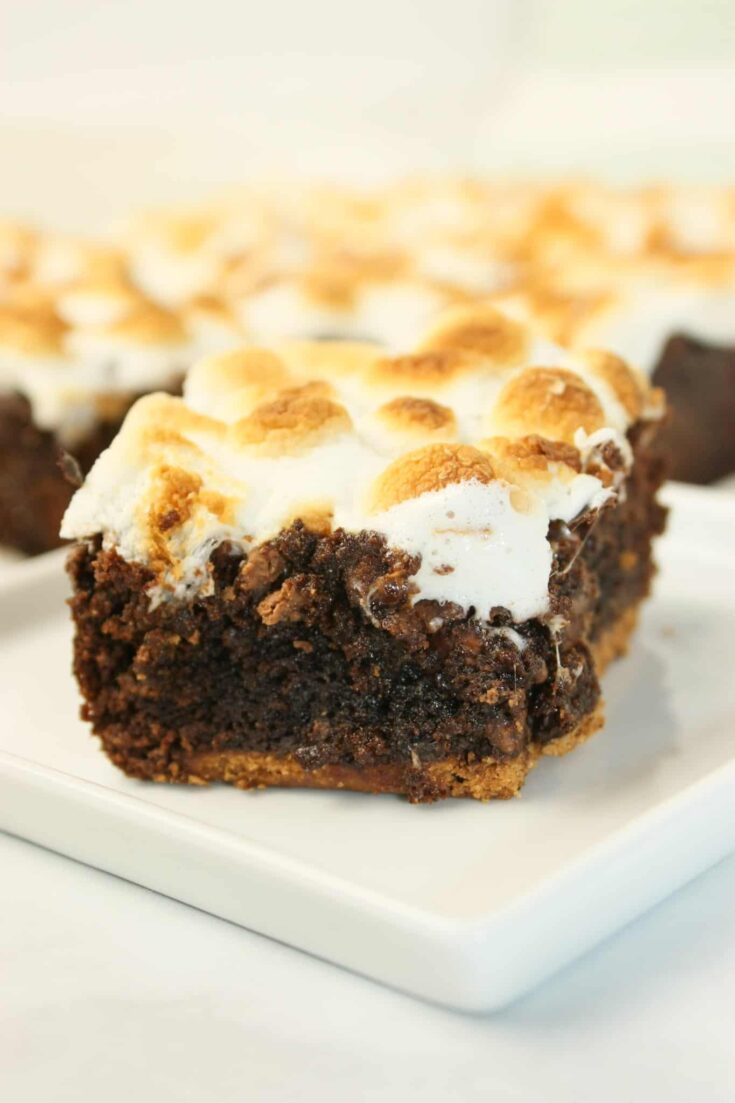 These chewy chocolate S'mores Brownies are a decadent treat if you have been avoiding desserts due to a gluten intolerance.