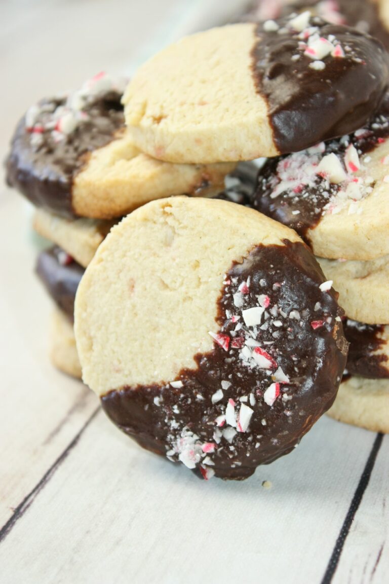 Candy Cane Cookies are a tasty treat for the festive holiday season.  Or they are also a great way to use up candy canes once the Christmas season comes to an end!
